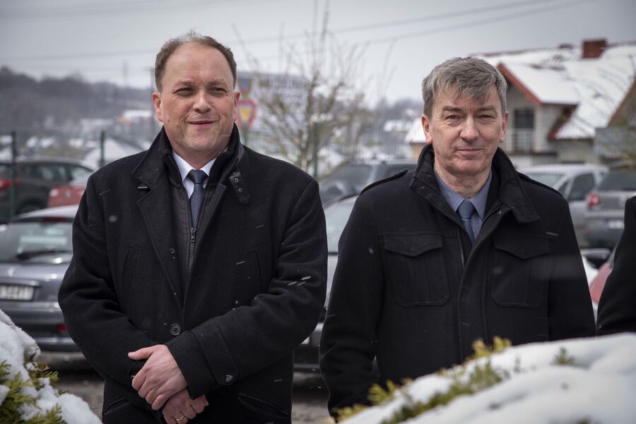 W Podegrodziu odsłonięto tablicę pamięci Stanisława Berowskiego. Fot. Agnieszka Masłowska (IPN)