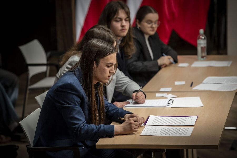 Finał X Małopolskiego Turnieju Debat Historycznych. Fot. Agnieszka Masłowska (IPN)