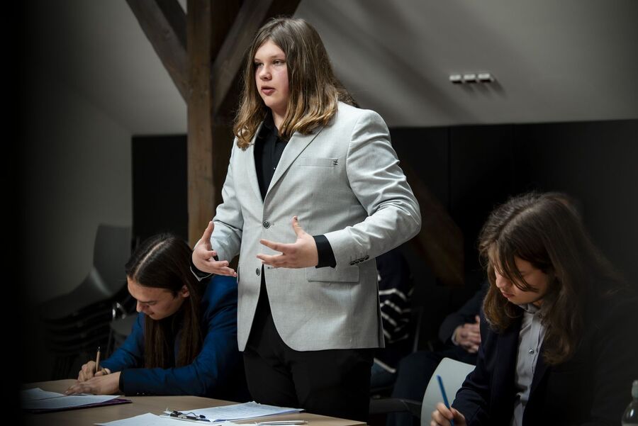 Finał X Małopolskiego Turnieju Debat Historycznych. Fot. Agnieszka Masłowska (IPN)
