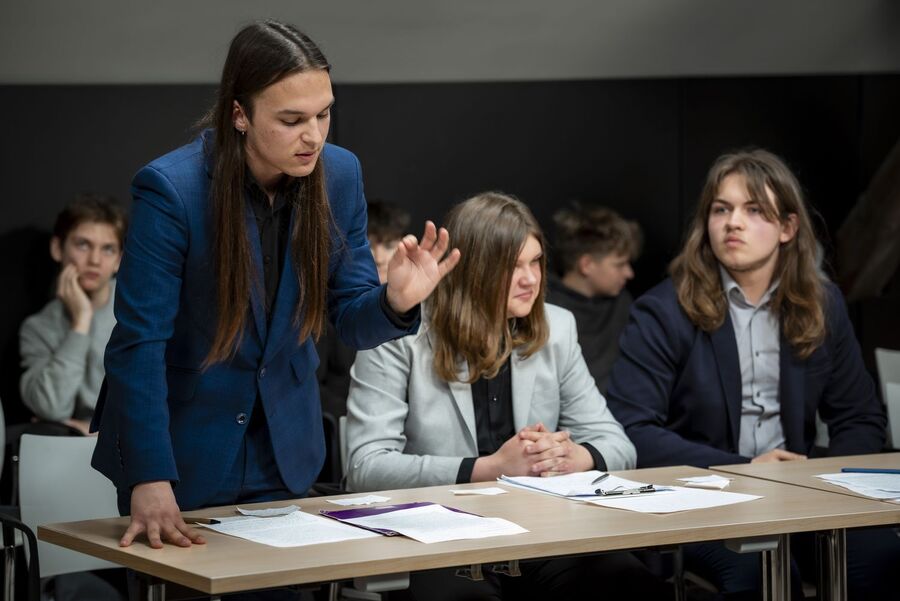 Finał X Małopolskiego Turnieju Debat Historycznych. Fot. Agnieszka Masłowska (IPN)