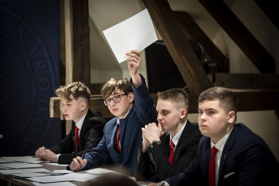 Finał X Małopolskiego Turnieju Debat Historycznych. Fot. Agnieszka Masłowska (IPN)