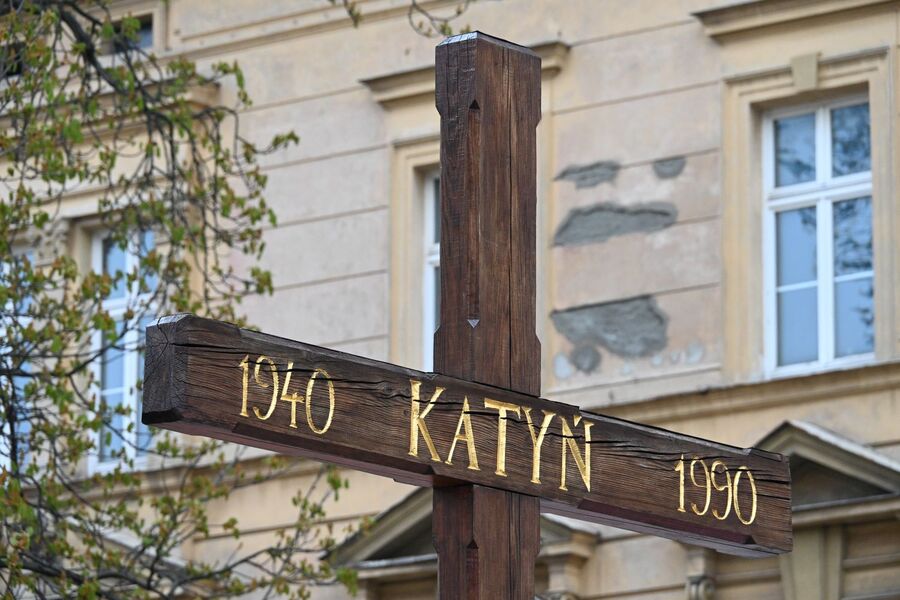 Krakowskie uroczystości poświęcone ofiarom zbrodni katyńskiej. Fot. Janusz Ślęzak (IPN)