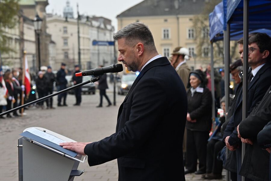 Krakowskie uroczystości poświęcone ofiarom zbrodni katyńskiej. Fot. Janusz Ślęzak (IPN)