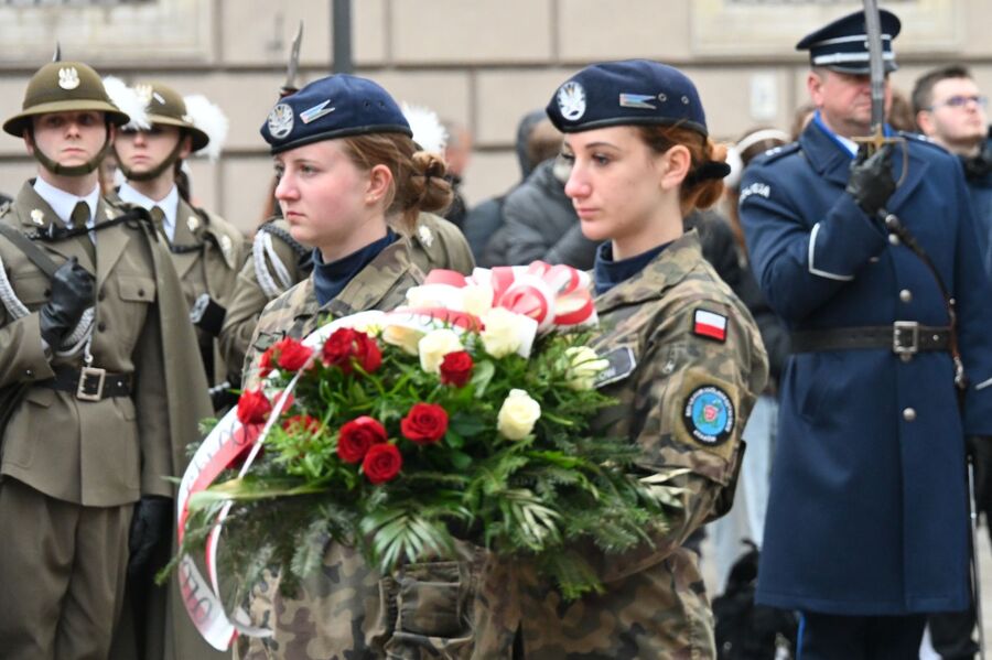 Krakowskie uroczystości poświęcone ofiarom zbrodni katyńskiej. Fot. Janusz Ślęzak (IPN)