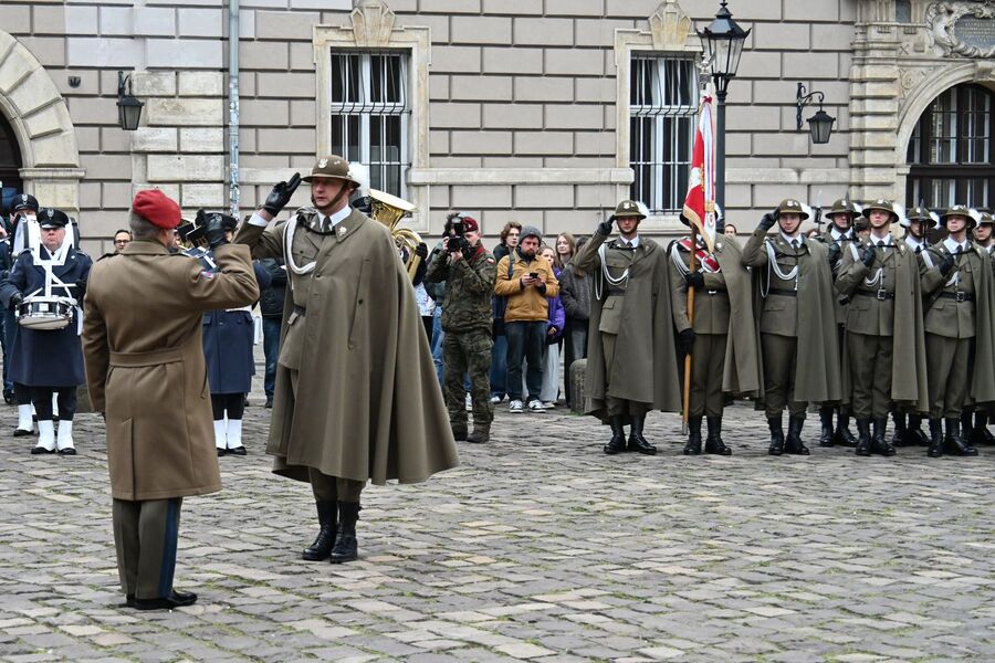 Krakowskie uroczystości poświęcone ofiarom zbrodni katyńskiej. Fot. Janusz Ślęzak (IPN)