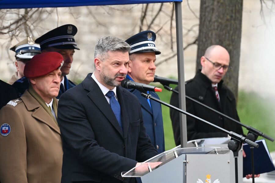 Krakowskie uroczystości poświęcone ofiarom zbrodni katyńskiej. Fot. Janusz Ślęzak (IPN)