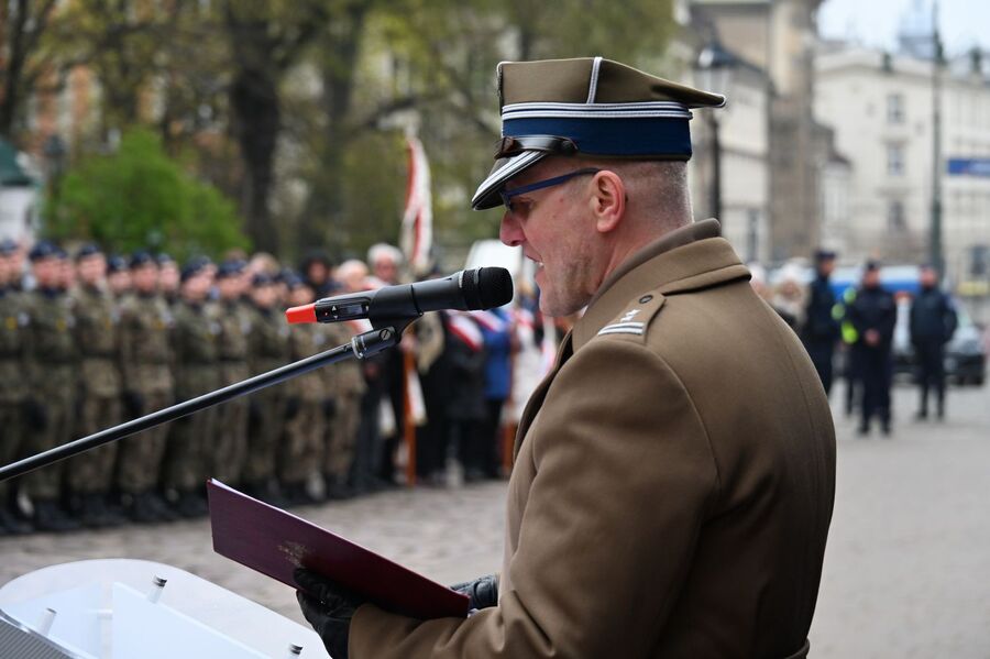 Krakowskie uroczystości poświęcone ofiarom zbrodni katyńskiej. Fot. Janusz Ślęzak (IPN)