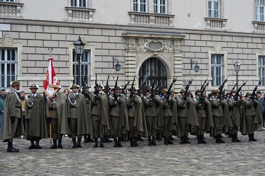Krakowskie uroczystości poświęcone ofiarom zbrodni katyńskiej. Fot. Janusz Ślęzak (IPN)