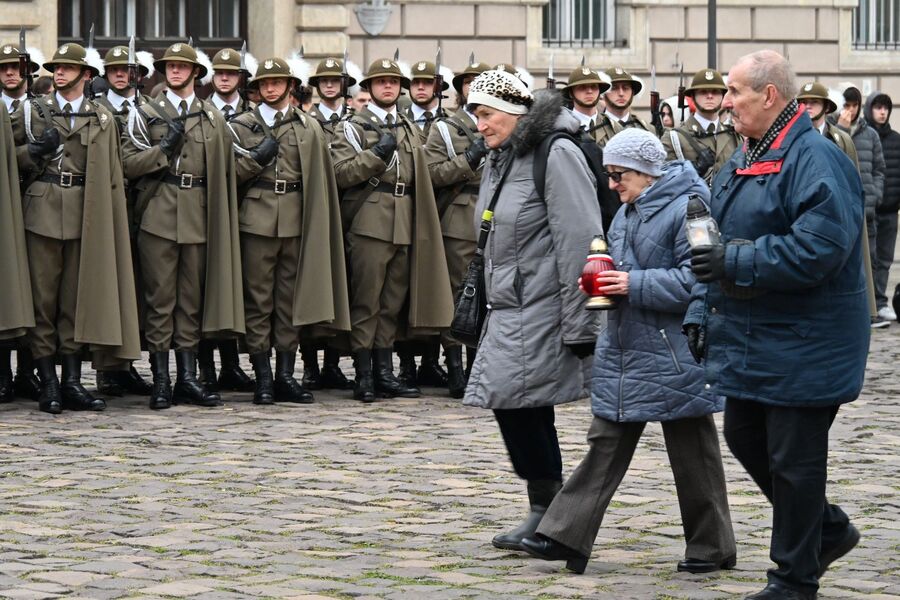 Krakowskie uroczystości poświęcone ofiarom zbrodni katyńskiej. Fot. Janusz Ślęzak (IPN)