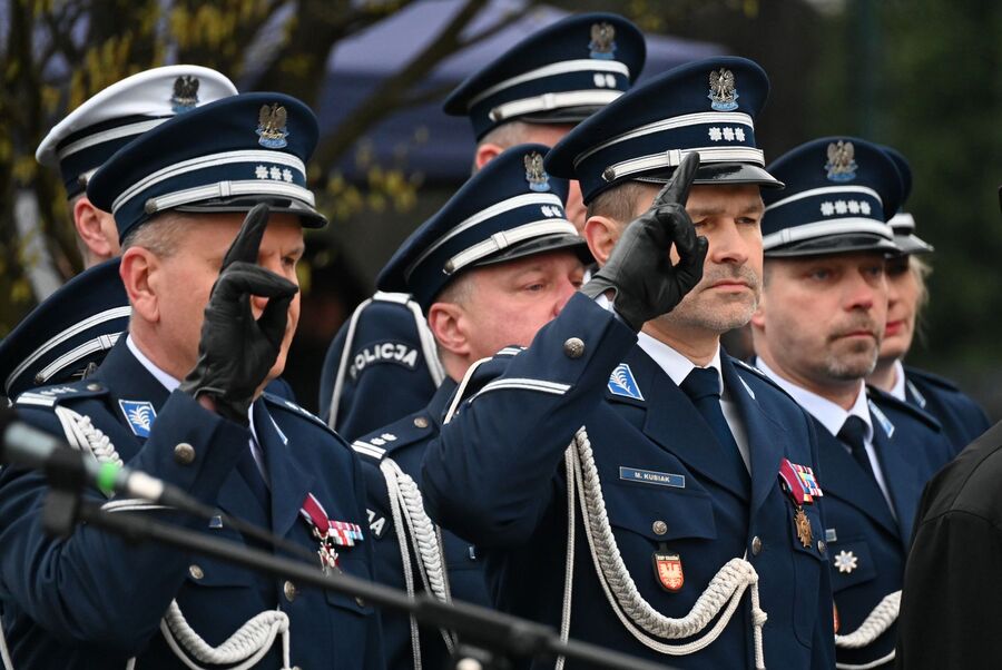 Krakowskie uroczystości poświęcone ofiarom zbrodni katyńskiej. Fot. Janusz Ślęzak (IPN)