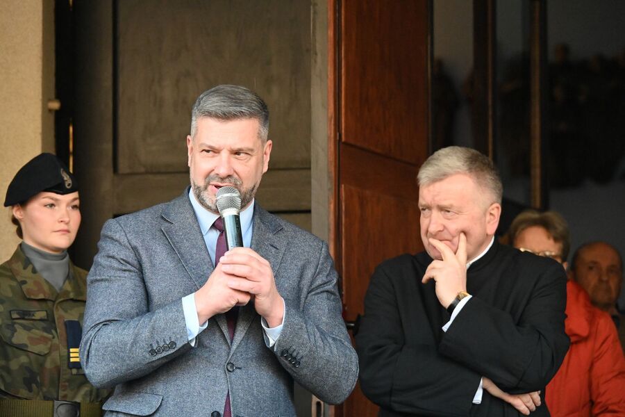 Otwarcie wystawy IPN o obronie Krzyża Nowohuckiego. Fot. Janusz Ślęzak (IPN)