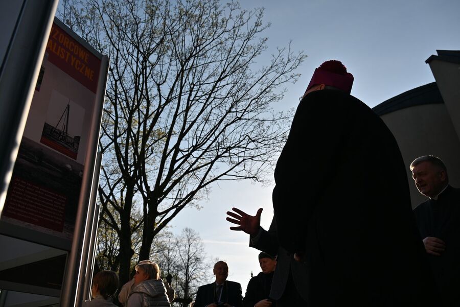 Otwarcie wystawy IPN o obronie Krzyża Nowohuckiego. Fot. Janusz Ślęzak (IPN)