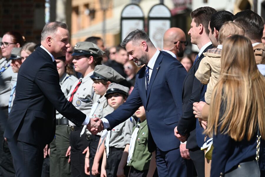 Dzień Pamięci Ofiar Zbrodni Katyńskiej. Uroczystość w Krakowie z udziałem Prezydenta RP. Fot. Janusz Ślęzak (IPN)