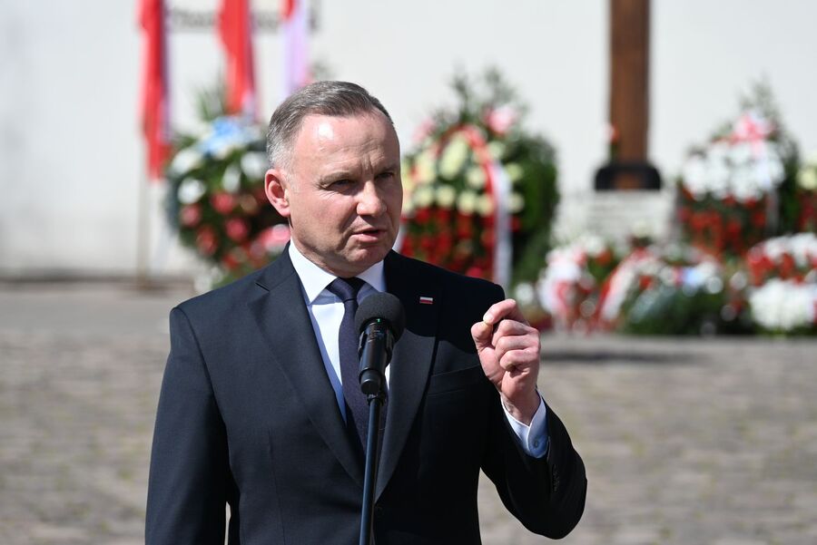 Dzień Pamięci Ofiar Zbrodni Katyńskiej. Uroczystość w Krakowie z udziałem Prezydenta RP. Fot. Janusz Ślęzak (IPN)