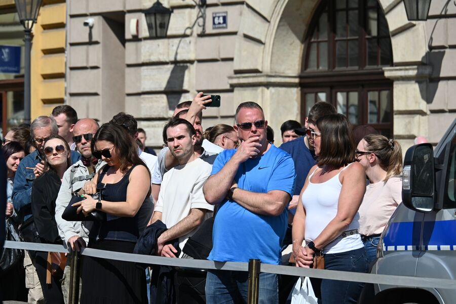 Dzień Pamięci Ofiar Zbrodni Katyńskiej. Uroczystość w Krakowie z udziałem Prezydenta RP. Fot. Janusz Ślęzak (IPN)