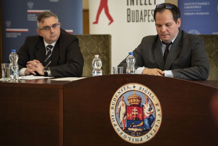 Dyskusja panelowa w Eötvös Loránd University w Budapeszcie. Fot. Agnieszka Masłowska (IPN)