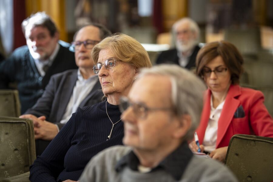 Dyskusja panelowa w Eötvös Loránd University w Budapeszcie. Fot. Agnieszka Masłowska (IPN)