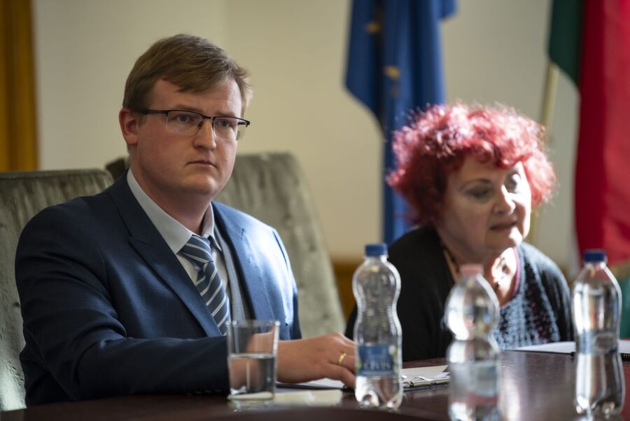 Dyskusja panelowa w Eötvös Loránd University w Budapeszcie. Fot. Agnieszka Masłowska (IPN)