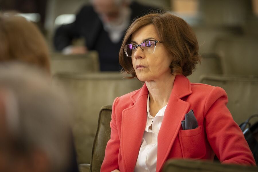 Dyskusja panelowa w Eötvös Loránd University w Budapeszcie. Fot. Agnieszka Masłowska (IPN)