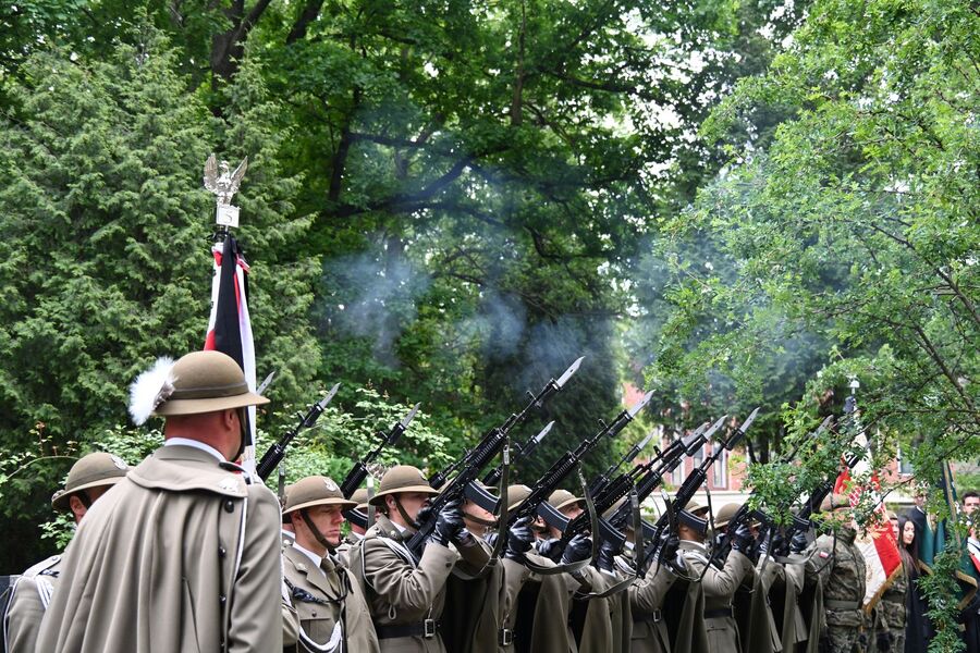 W Krakowie pochowano ppłk. Ryszarda Ładę-Brodowskiego, żołnierza AK. Fot. Janusz Ślęzak (IPN)
