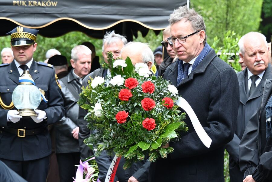 W Krakowie pochowano ppłk. Ryszarda Ładę-Brodowskiego, żołnierza AK. Fot. Janusz Ślęzak (IPN)
