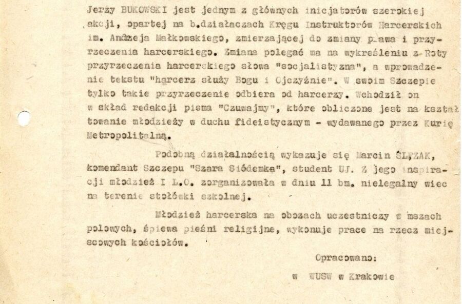 Informacja z 26 listopada 1985 r.