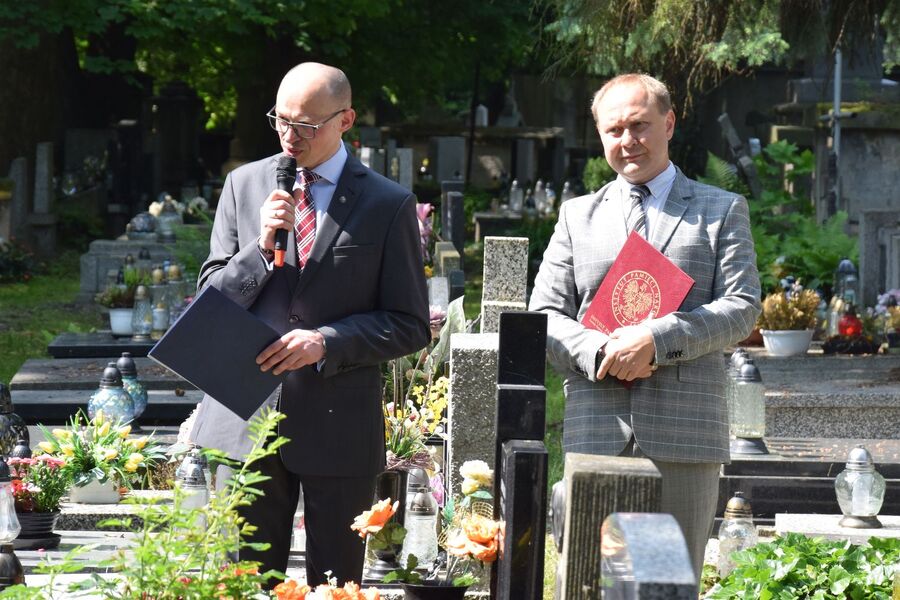 W Krakowie oznaczyliśmy grób powstańca śląskiego Stefana Iwańskiego. Fot. IPN