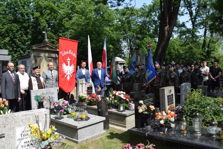 W Krakowie oznaczyliśmy grób powstańca śląskiego Stefana Iwańskiego. Fot. IPN