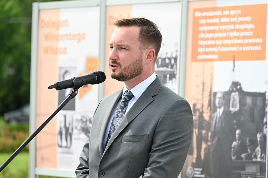 Otwarcie wystawy poświęconej Stanisławowi Mierzwie. Fot. Żaneta Wierzgacz (IPN)