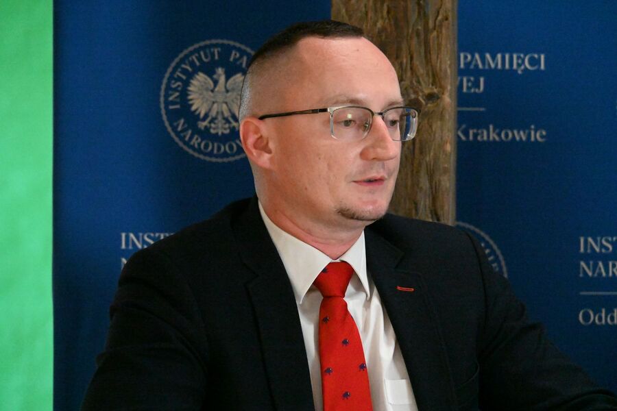 Spotkanie Krakowskiej Loży Historii Współczesnej. Fot. Kamil Szkaradek (IPN)