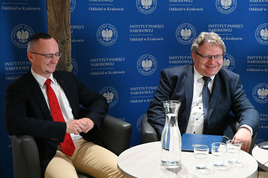 Spotkanie Krakowskiej Loży Historii Współczesnej. Fot. Kamil Szkaradek (IPN)