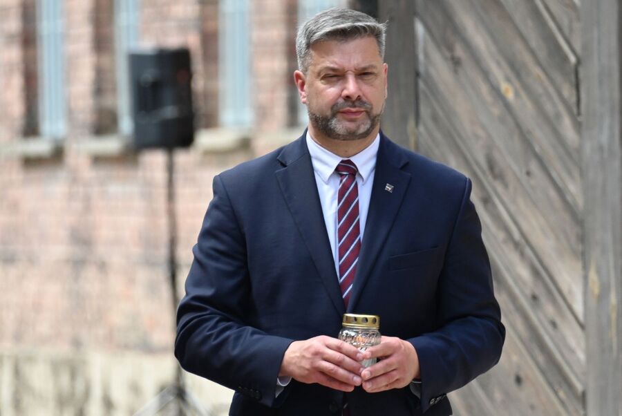 Uroczystość w dawnym KL Auschwitz. Fot. Janusz Ślęzak (IPN)