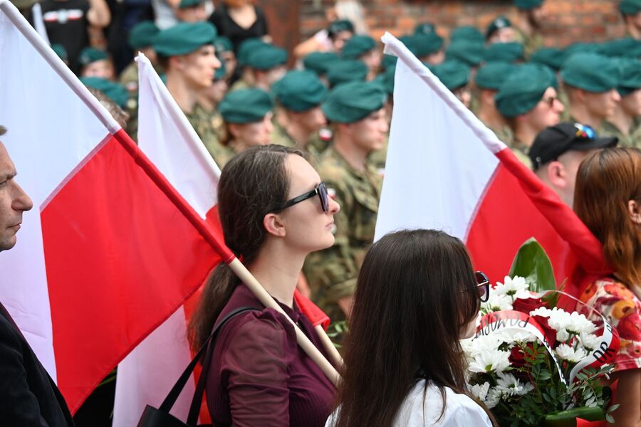 Uroczystość w dawnym KL Auschwitz. Fot. Janusz Ślęzak (IPN)