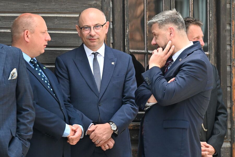 Uroczystość w dawnym KL Auschwitz. Fot. Janusz Ślęzak (IPN)