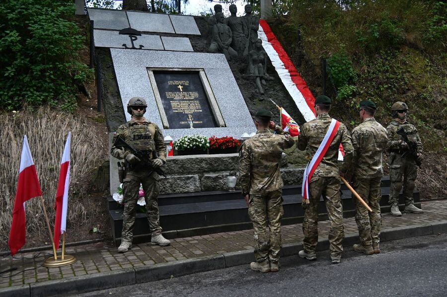 81. rocznica akcji specjalnej „Koppe”. Uroczystości w Udorzu. Fot. Janusz Ślęzak (IPN)