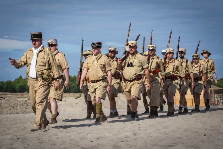 Tobruk 1941. Przystanek Żywej Historii na Pustyni Błędowskiej – Róża Wiatrów (Klucze). Fot. Agnieszka Masłowska (IPN)