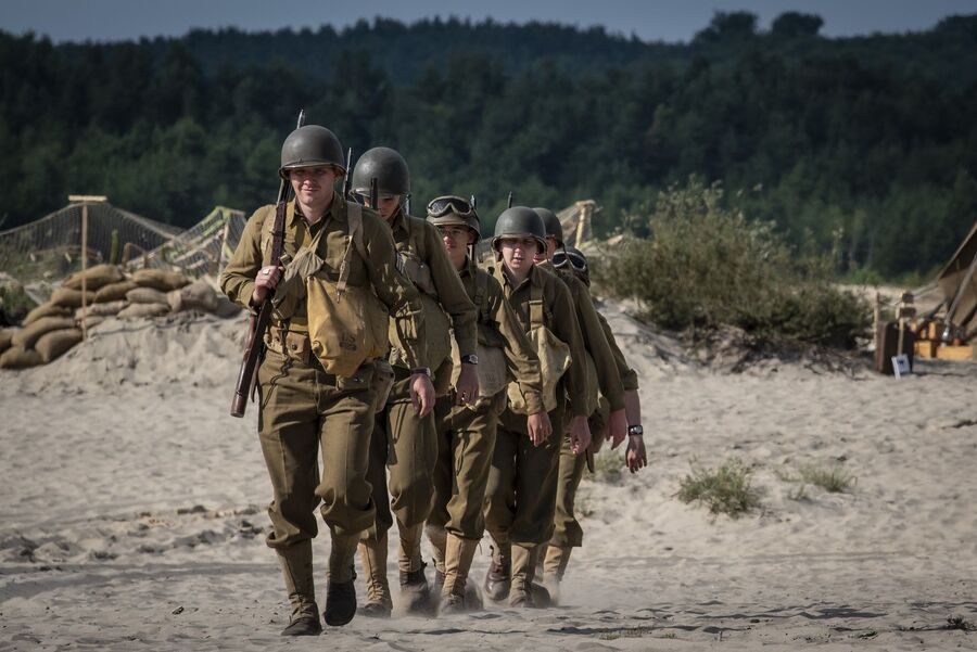 Tobruk 1941. Przystanek Żywej Historii na Pustyni Błędowskiej – Róża Wiatrów (Klucze). Fot. Agnieszka Masłowska (IPN)