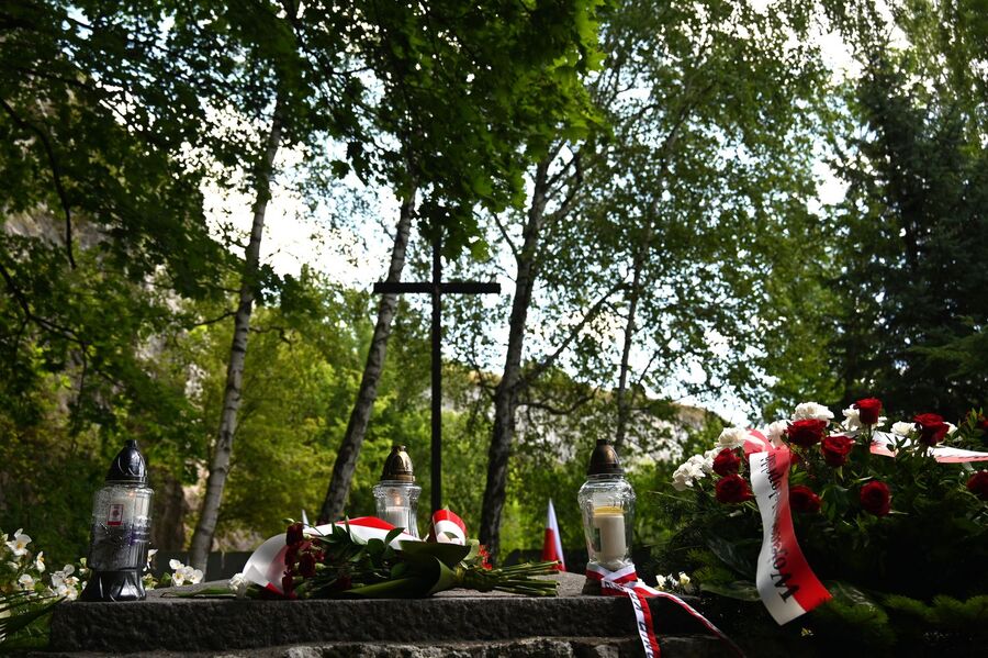 81. rocznica wymordowania robotników niemieckiego obozu pracy „Liban”. Fot. Janusz Ślęzak (IPN)