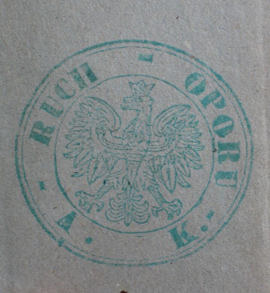 Odcisk pieczęci oddziału partyzanckiego „Wiarusy”. Fot. ze zbiorów IPN