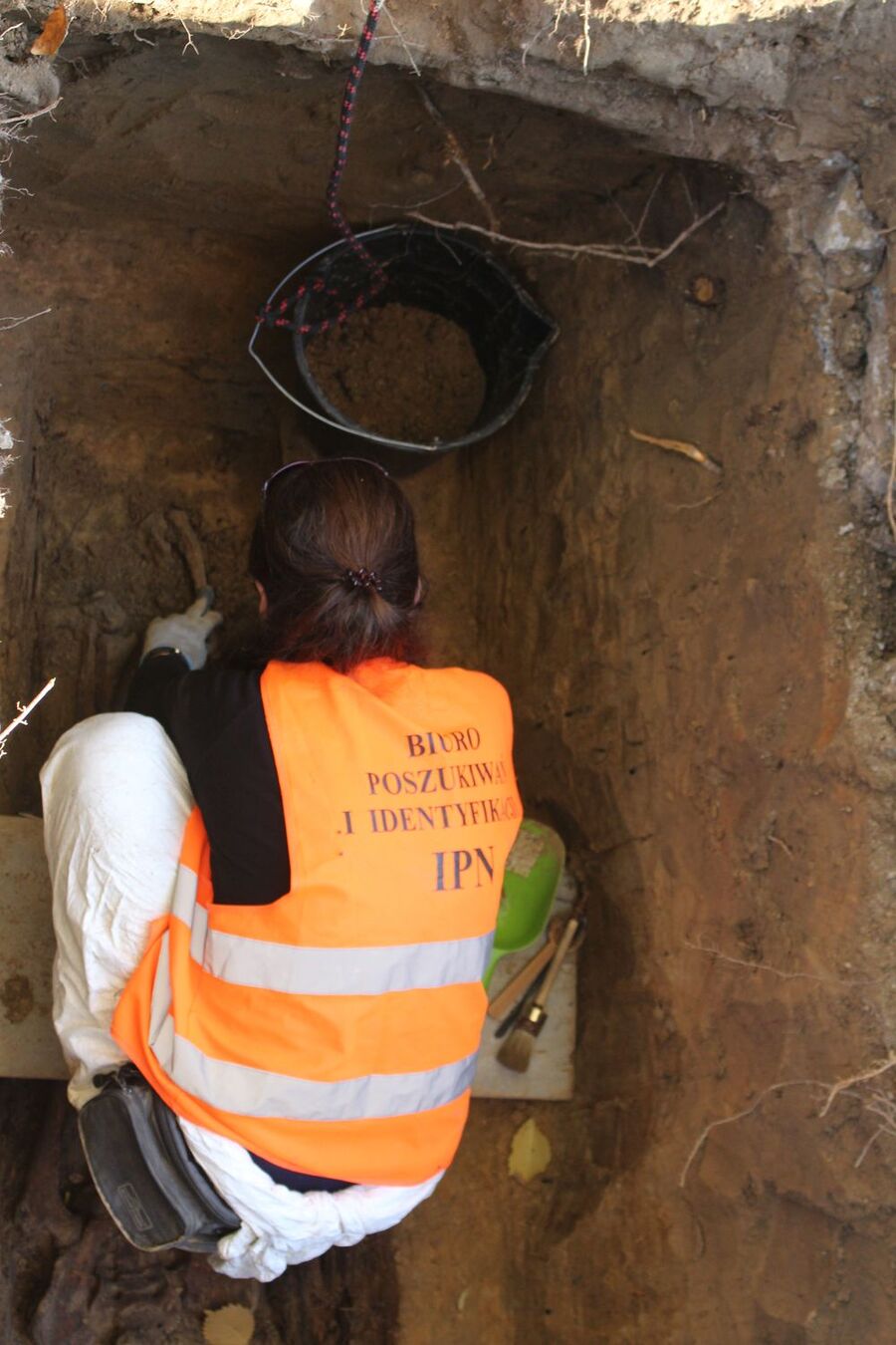 Prace poszukiwawcze na cmentarzu Rakowickim w Krakowie w 2017 r. Fot. IPN