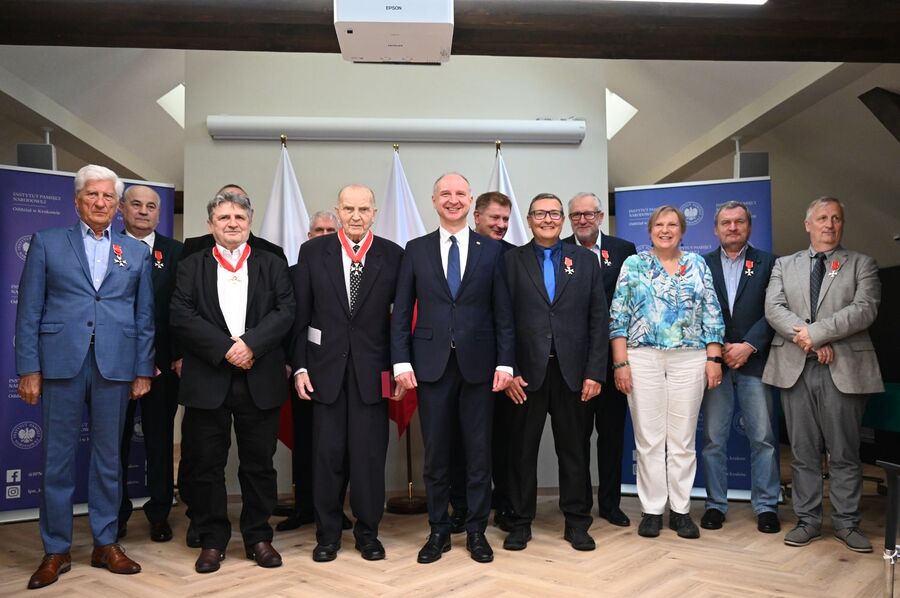 Wręczenie odznaczeń państwowych w siedzibie krakowskiego oddziału IPN. Fot. Janusz Ślęzak (IPN)