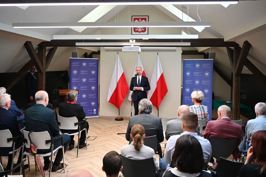 Wręczenie odznaczeń państwowych w siedzibie krakowskiego oddziału IPN. Fot. Janusz Ślęzak (IPN)