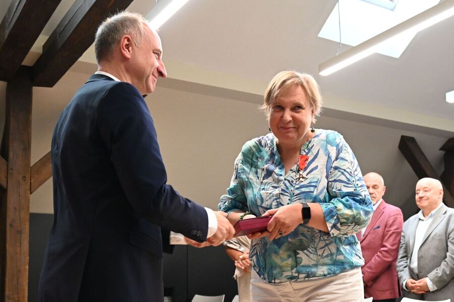 Wręczenie odznaczeń państwowych w siedzibie krakowskiego oddziału IPN. Fot. Janusz Ślęzak (IPN)