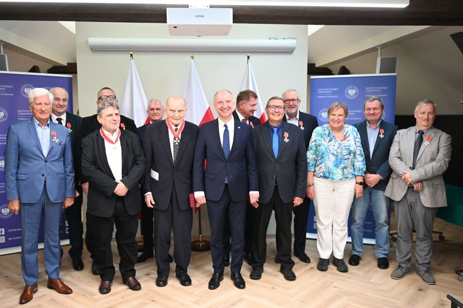 Wręczenie odznaczeń państwowych w siedzibie krakowskiego oddziału IPN. Fot. Janusz Ślęzak (IPN)