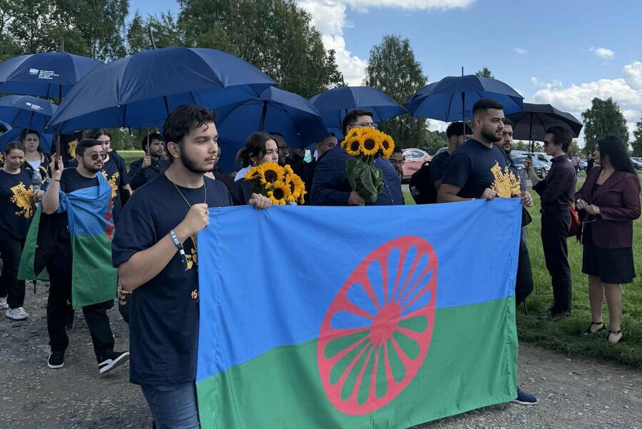 81. rocznica wymordowania Romów i Sinti w Auschwitz. Fot. IPN