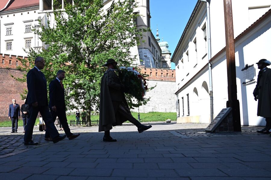 Kraków. Uroczystość pamięci ofiar operacji polskiej NKWD. Fot. Janusz Ślęzak (IPN)