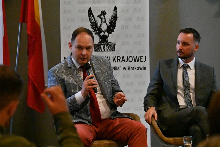 Stanisław Mierzwa – dyskusja o książce i wystawie IPN w Muzeum AK w Krakowie. Fot. Janusz Ślęzak (IPN)