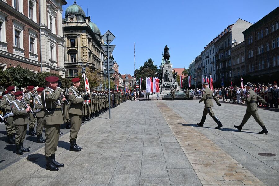 Krakowskie obchody Święta Wojska Polskiego. Fot. Janusz Ślęzak (IPN)