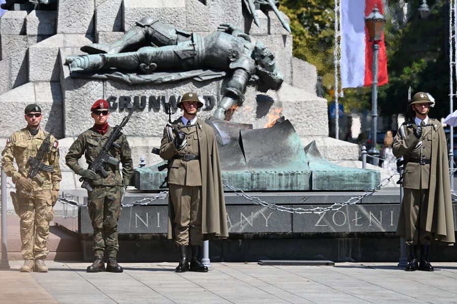 Krakowskie obchody Święta Wojska Polskiego. Fot. Janusz Ślęzak (IPN)