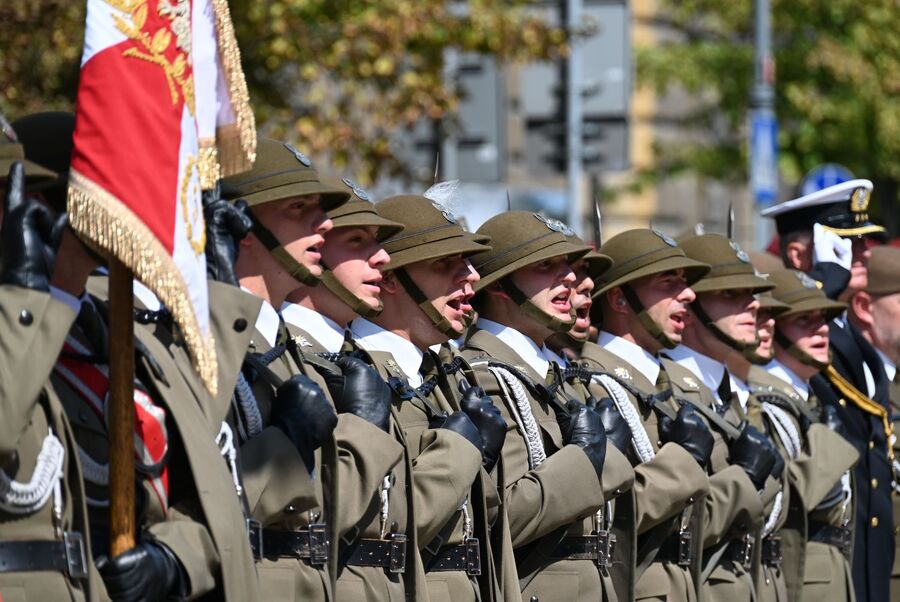 Krakowskie obchody Święta Wojska Polskiego. Fot. Janusz Ślęzak (IPN)